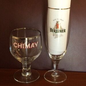Chimay & Berliner Beer Glasses